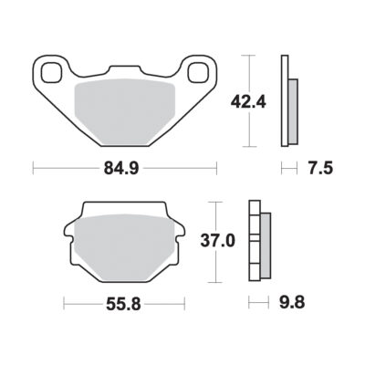 AP Racing SR Supersport Sinter Rear Disc Pads – #146SR