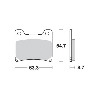AP Racing SF Supersport Sinter Front Disc Pads – #155SF