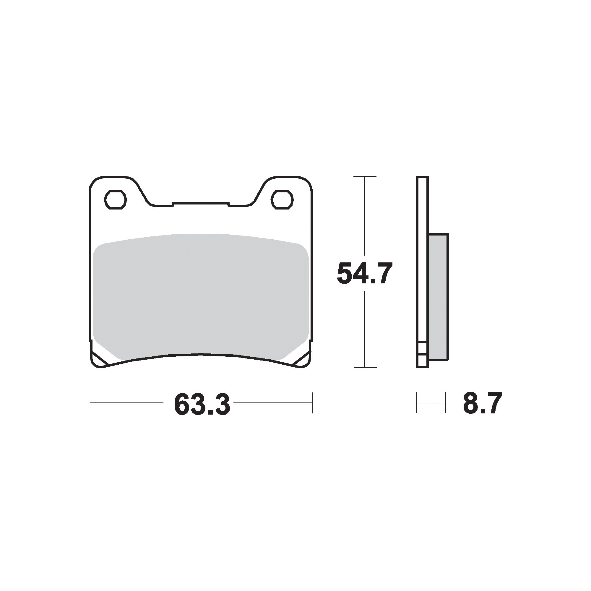 AP Racing SF Supersport Sinter Front Disc Pads - #155SF - Image 2