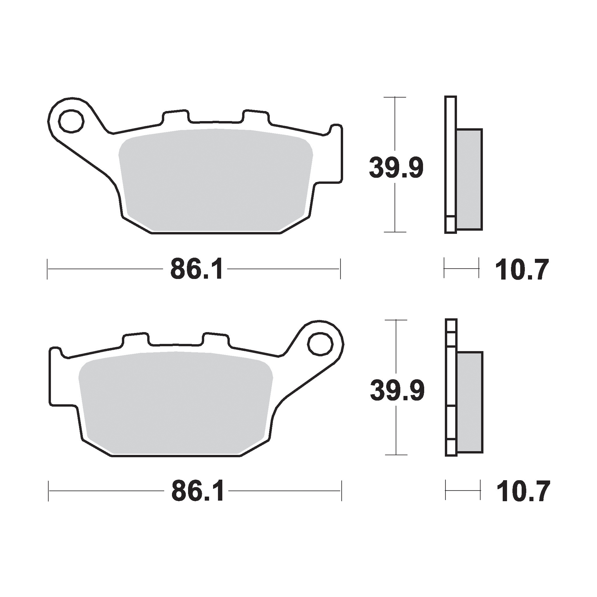 AP Racing SR Supersport Sinter Rear Disc Pads - #214SR - Image 2
