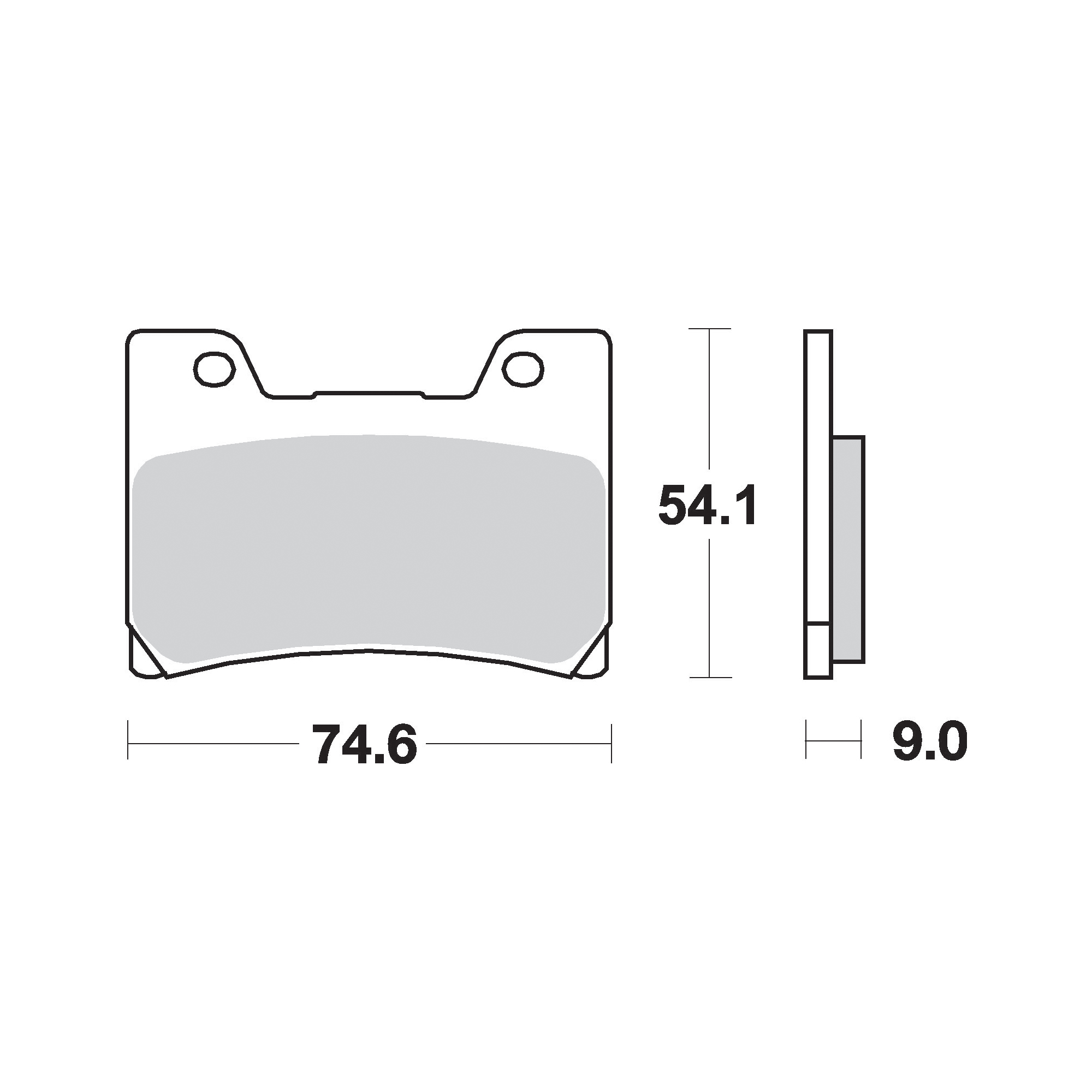 AP Racing SF Supersport Sinter Front Disc Pads - #245SF - Image 2