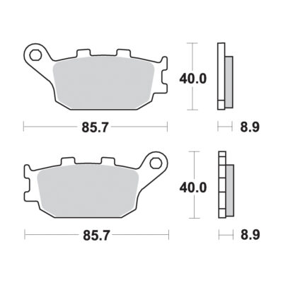 AP Racing SR Supersport Sinter Rear Disc Pads – #257SR