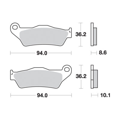AP Racing SR Supersport Sinter Rear Disc Pads – #342SR
