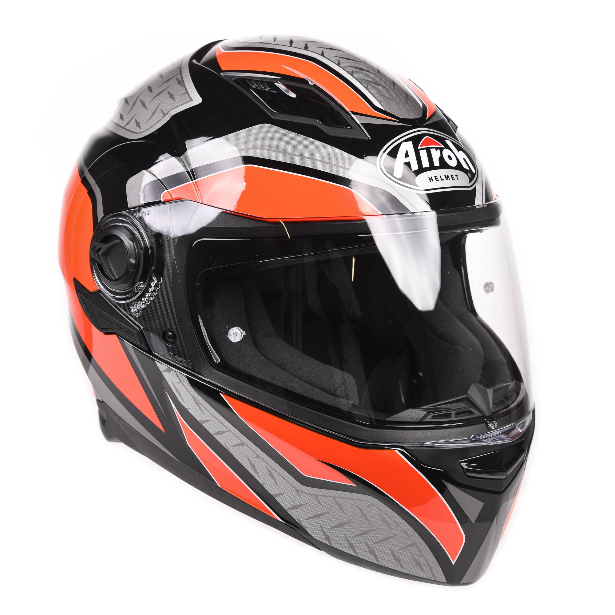 Airoh Helmet Movement S Full Face - Steel Orange Gloss - Image 8
