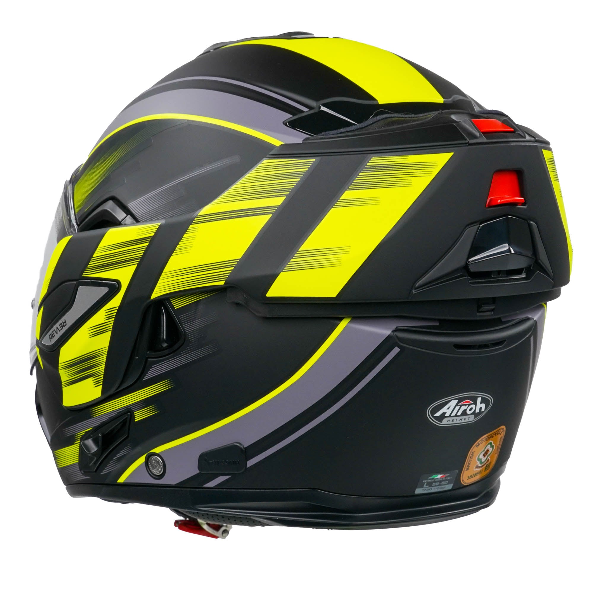 Airoh Rev19 Flip Helmet - Ikon Yellow Matt - Image 8