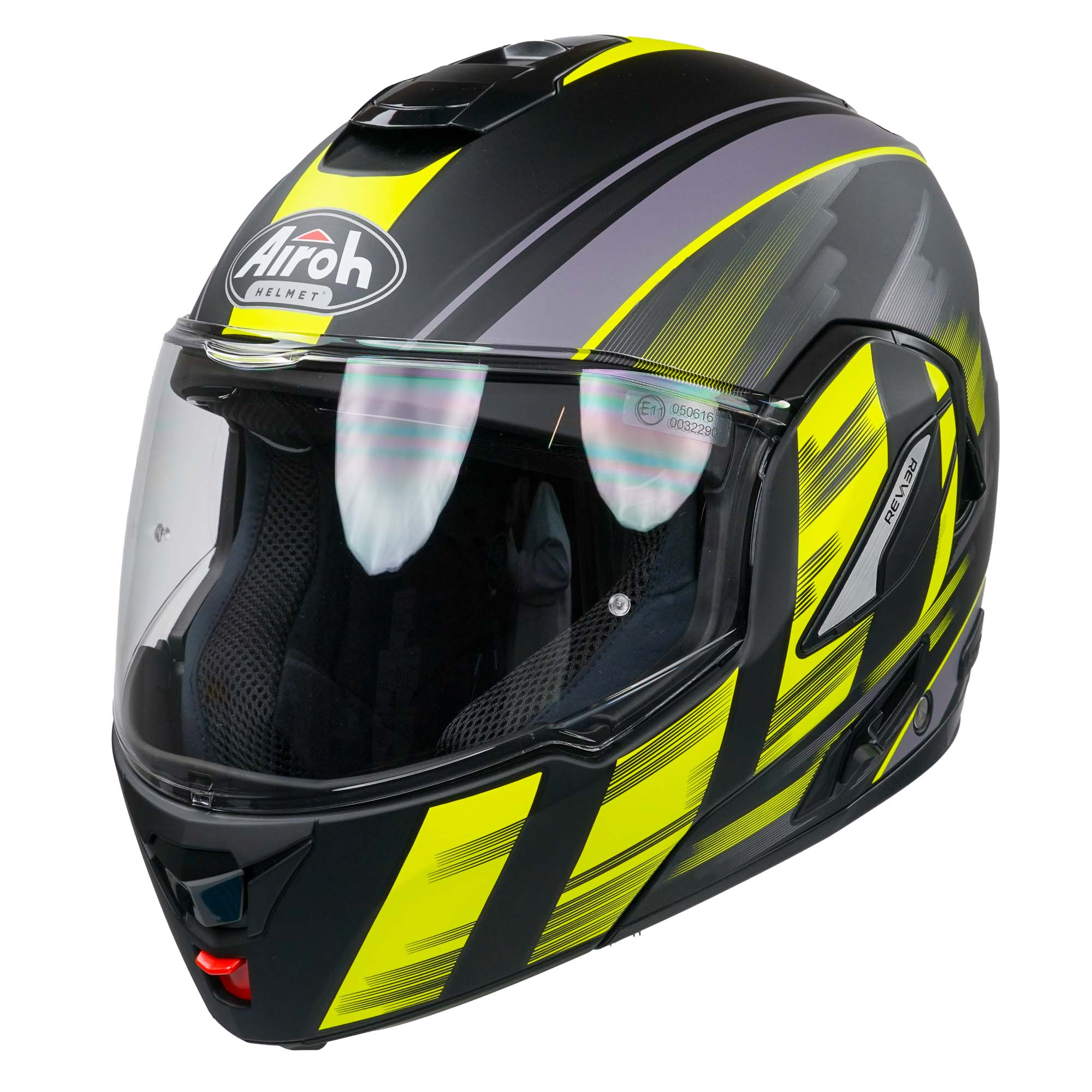 Airoh Rev19 Flip Helmet - Ikon Yellow Matt - Image 2