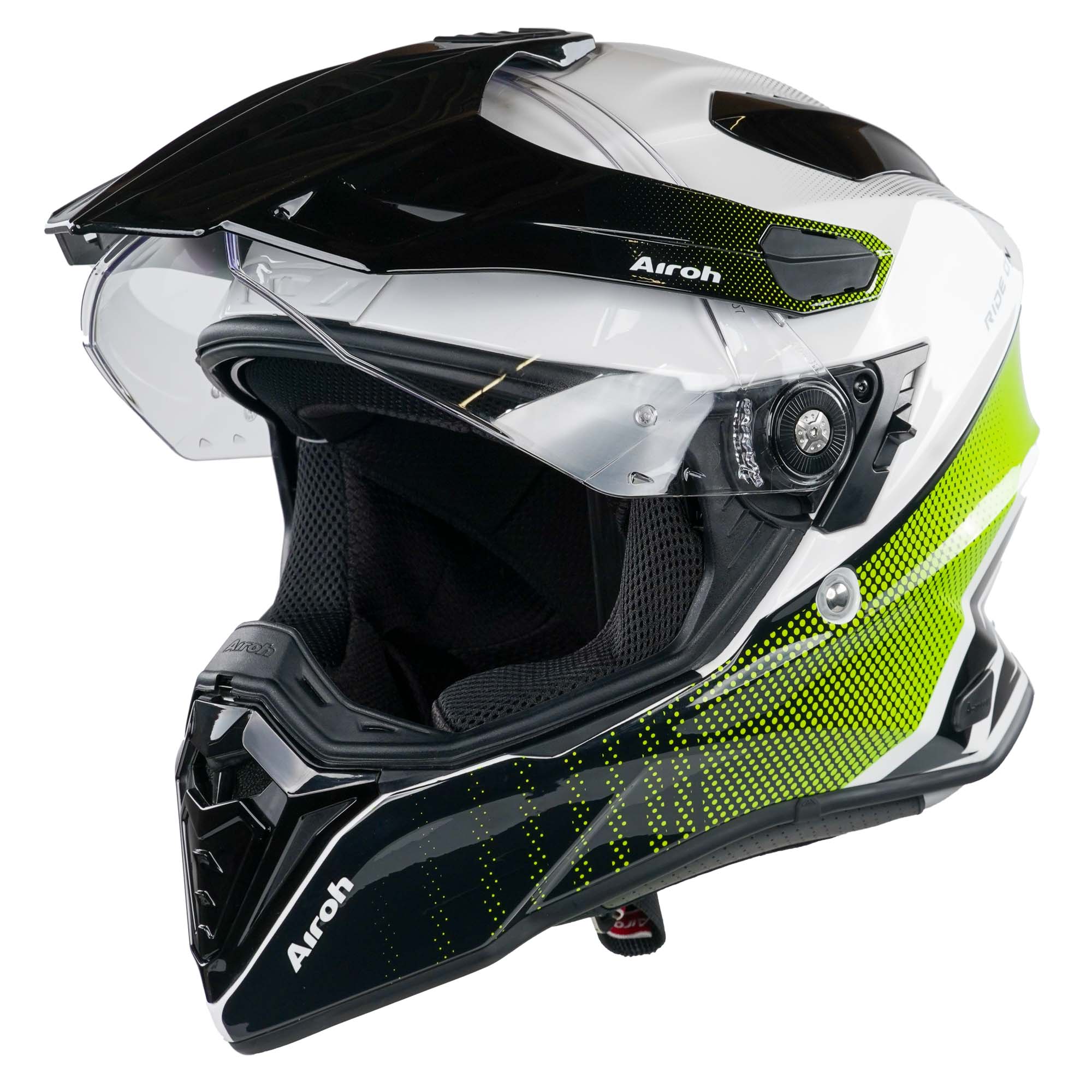 Airoh Commander Adventure Helmet - Progress Lime Gloss - Image 8