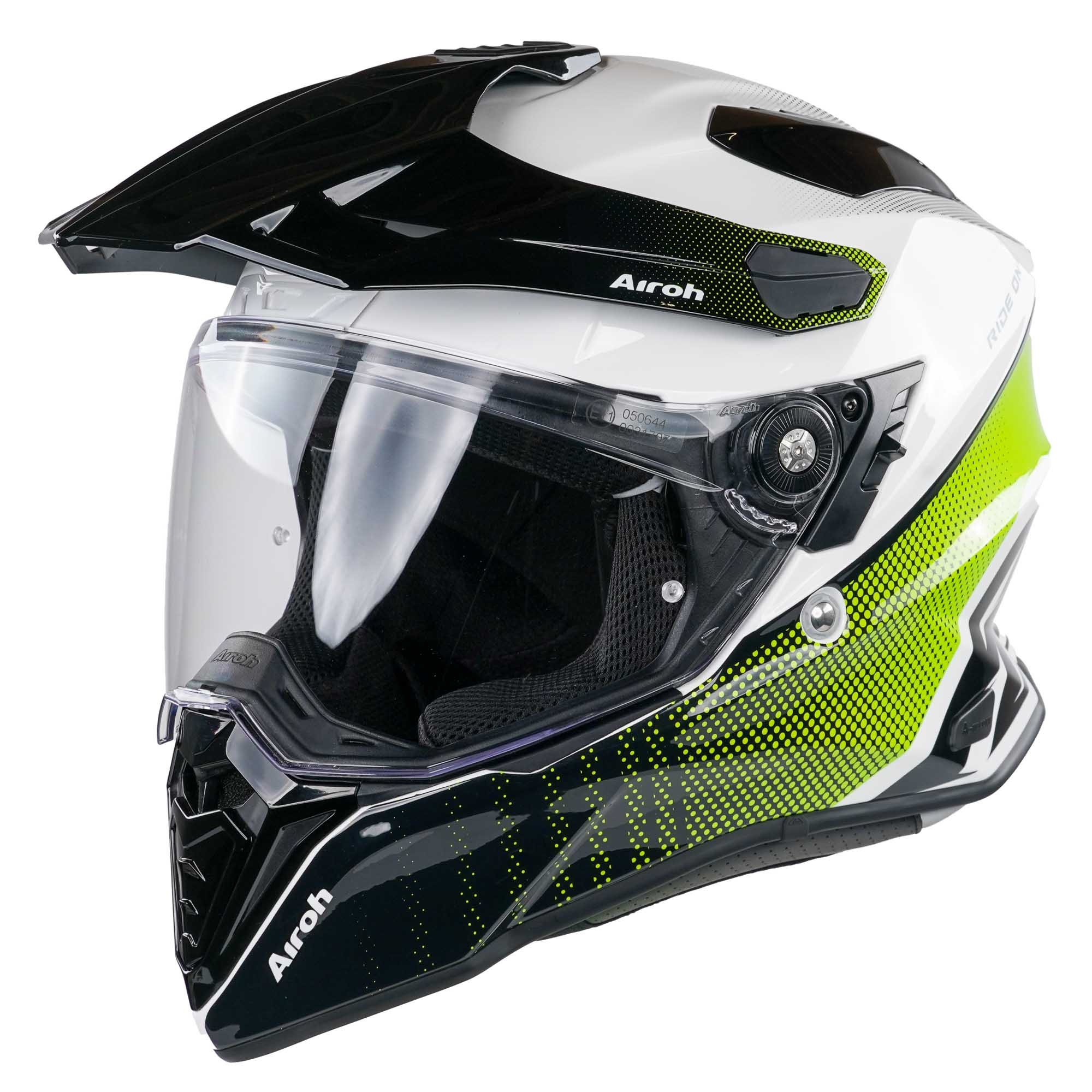 Airoh Commander Adventure Helmet - Progress Lime Gloss - Image 2