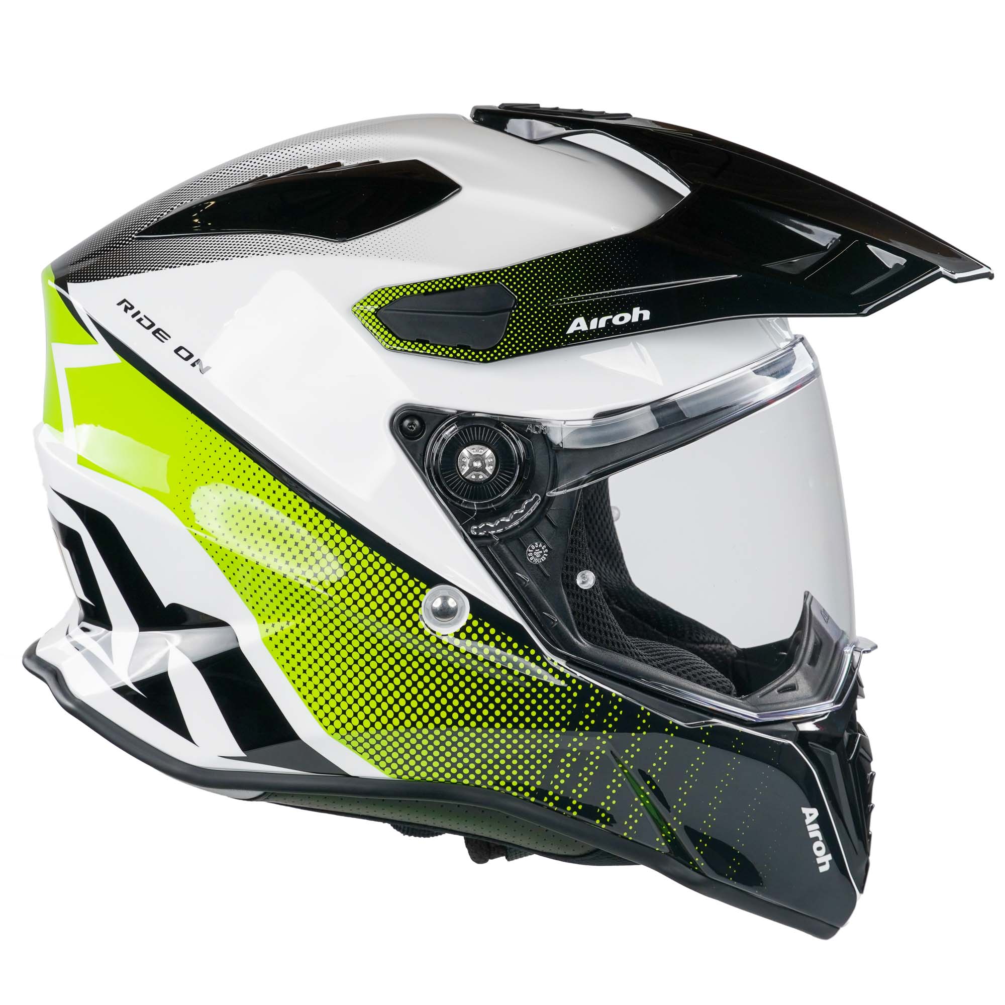 Airoh Commander Adventure Helmet - Progress Lime Gloss - Image 6