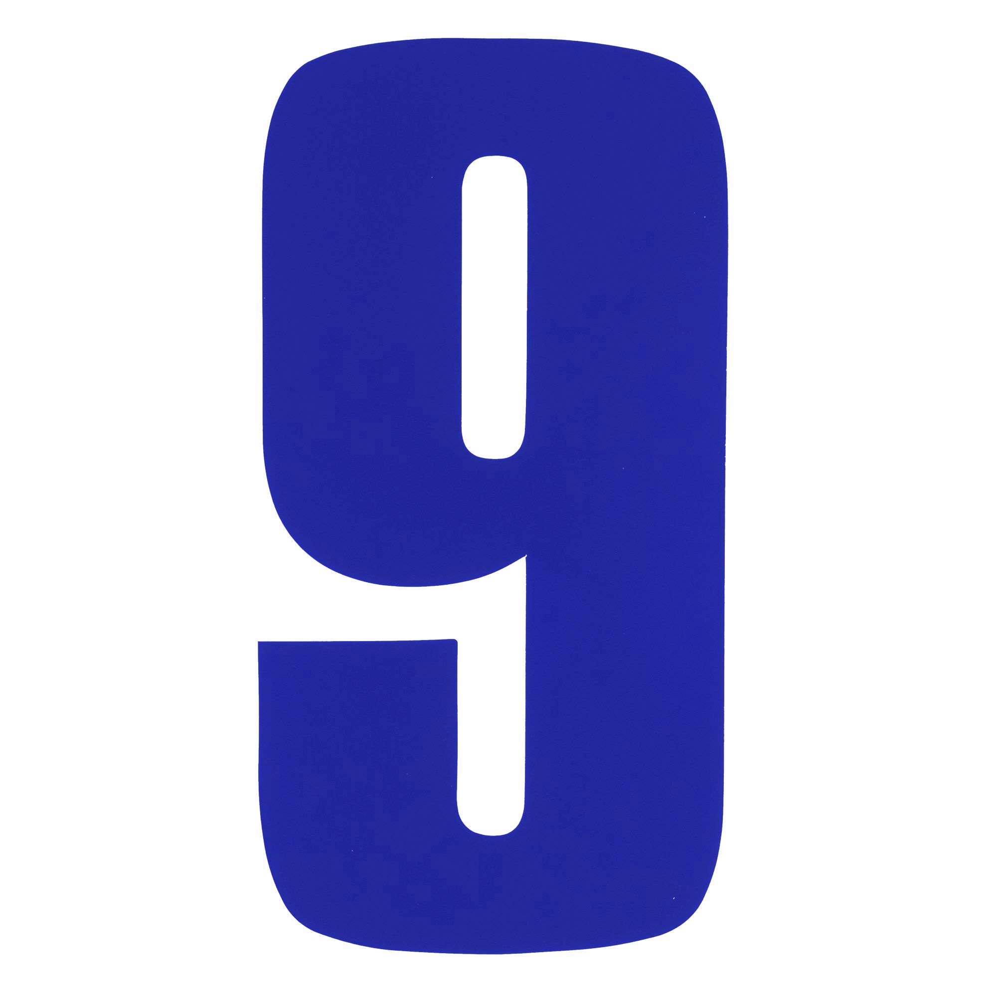 Bike It 6 Inch Race Numbers - Blue - Image 7