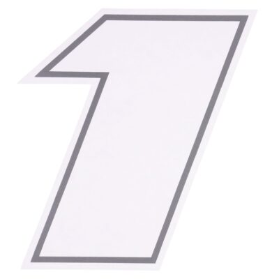 Bike It Deluxe 4 Inch Race Numbers – White
