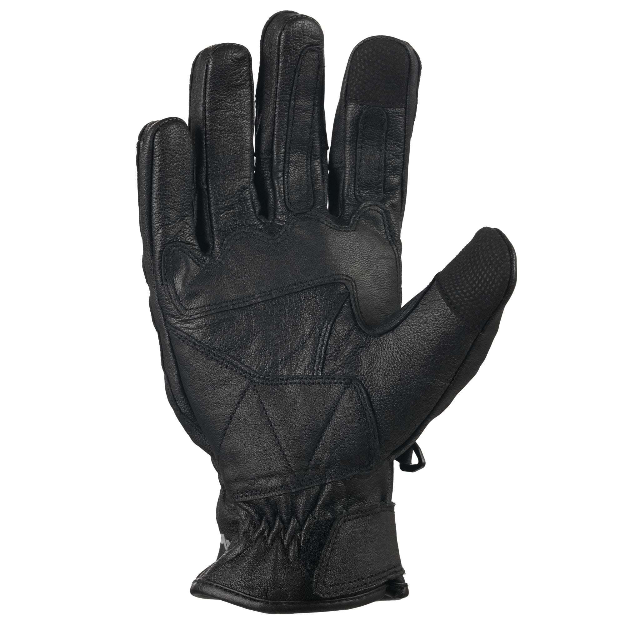 Bike It 'AMP' Road Leather Motorcycle Glove (Black/Red) - Image 5
