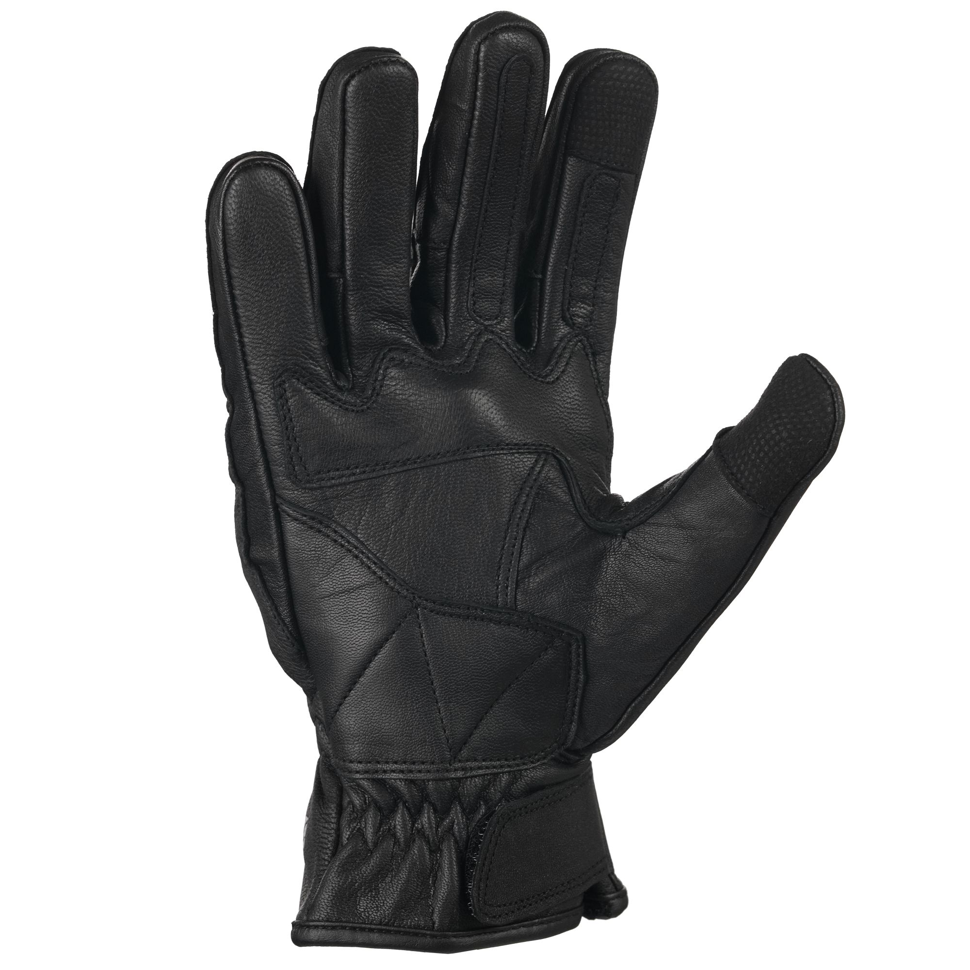 Bike It 'AMP' Road Leather Motorcycle Glove (Black) - Image 2