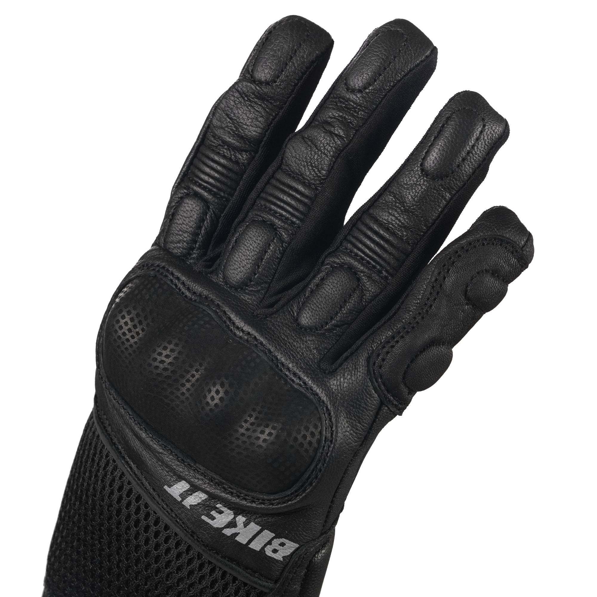 Bike It 'UFG' Ultimate Streetfighter Leather Motorcycle Glove (Black) - Image 3