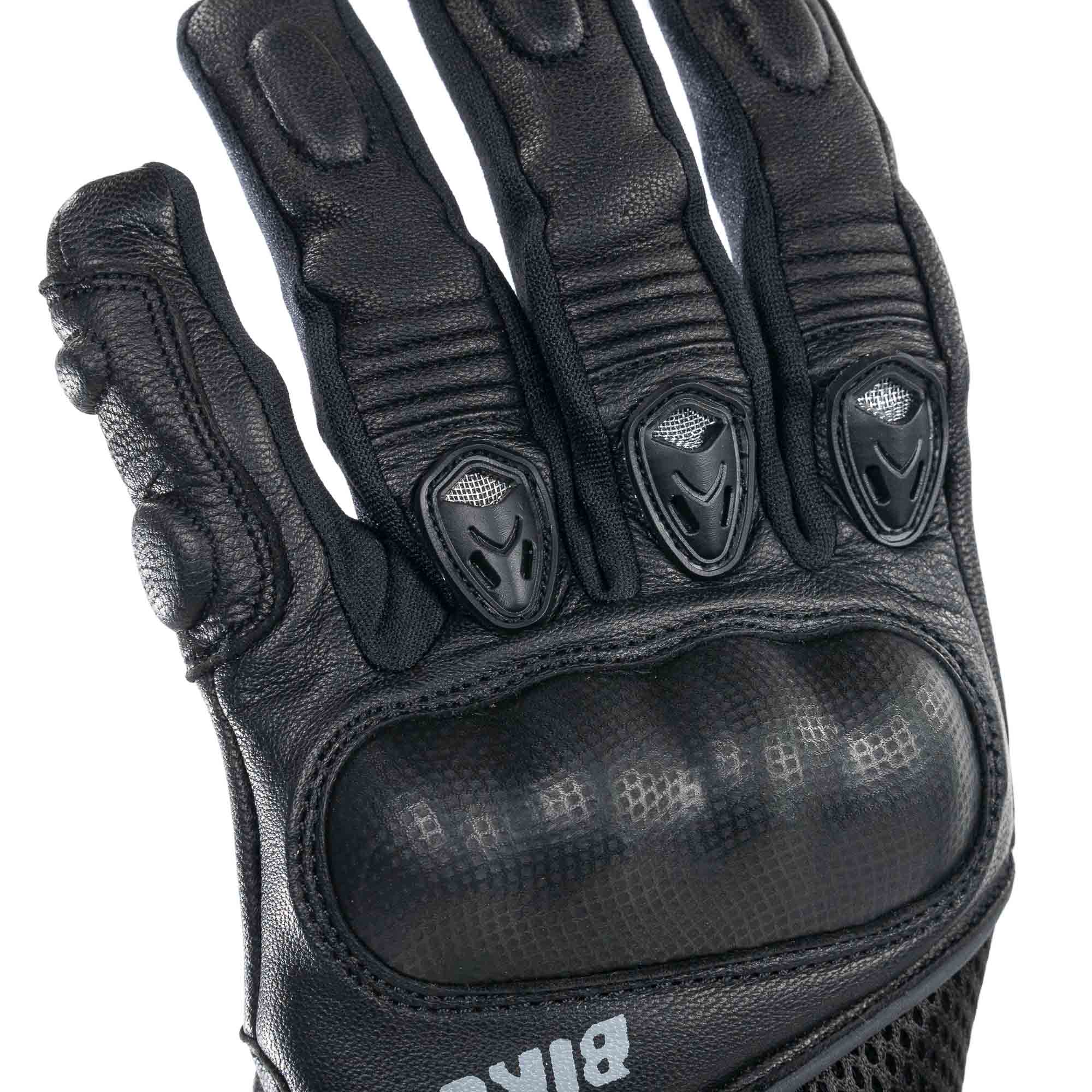 Bike It 'UFG' Ultimate Streetfighter Leather Motorcycle Glove (Black) - Image 4