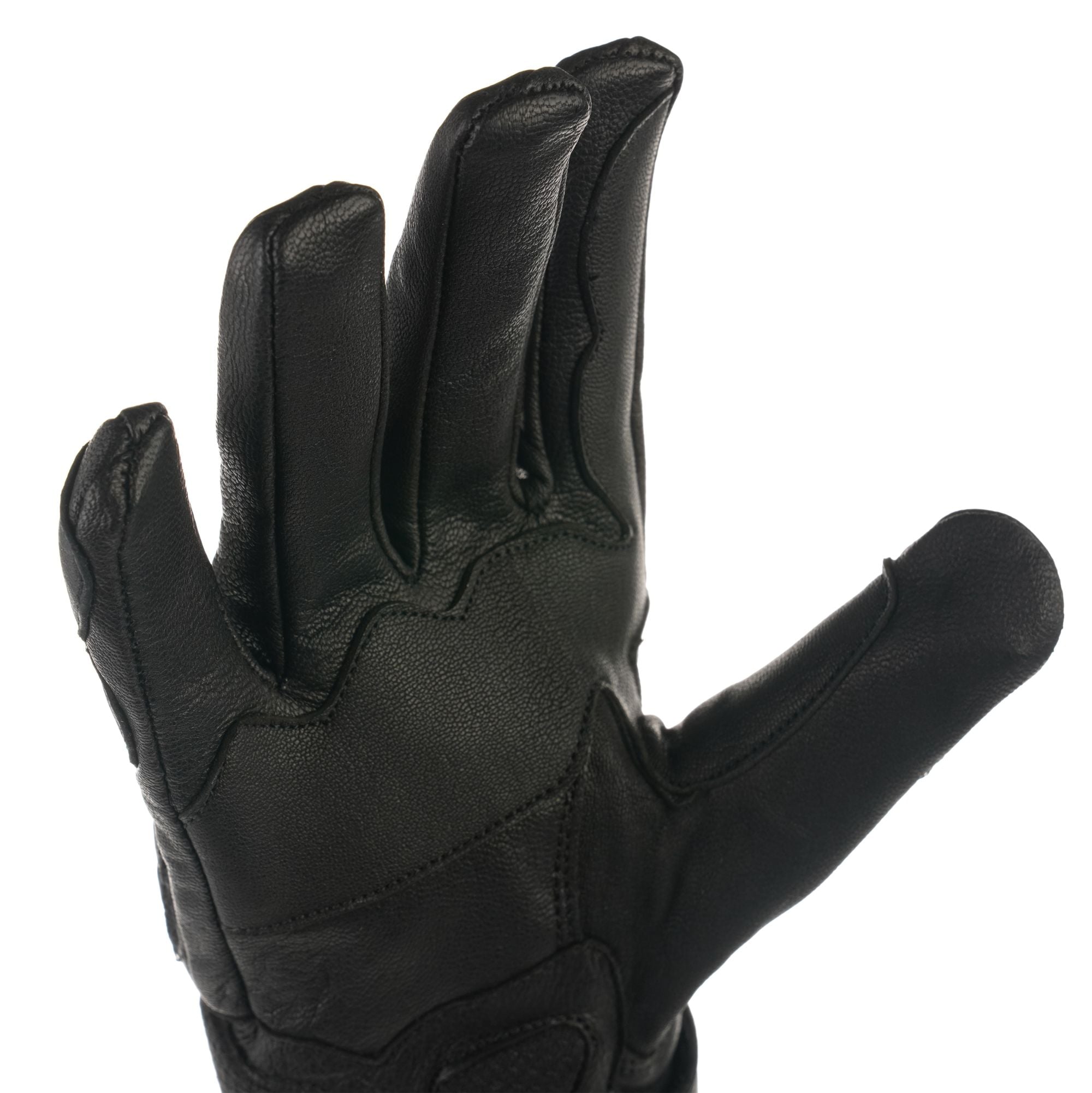 Bike It Ultimate Cruiser Leather Motorcycle Glove 'UCG' (Black) - Image 3