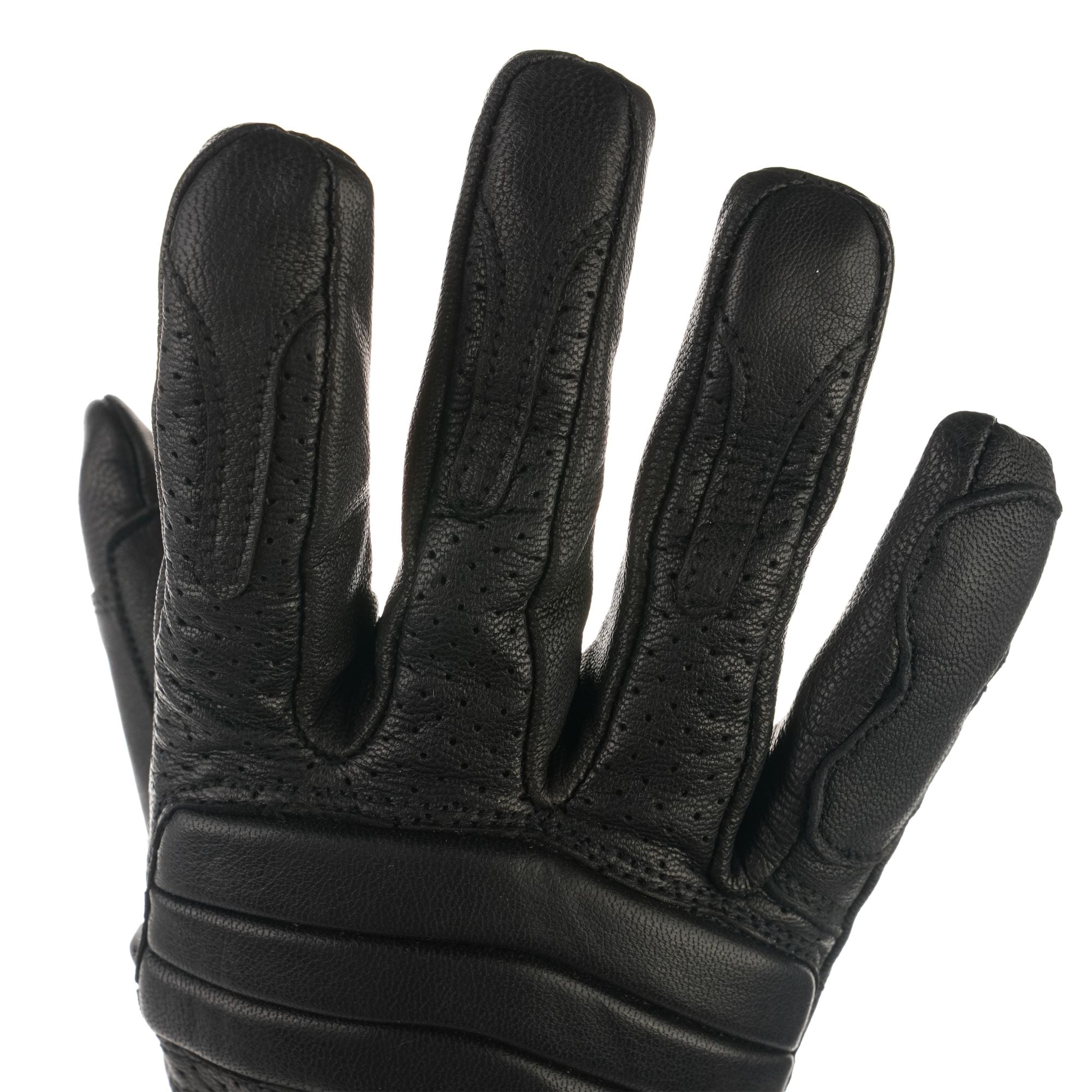 Bike It Ultimate Cruiser Leather Motorcycle Glove 'UCG' (Black) - Image 4