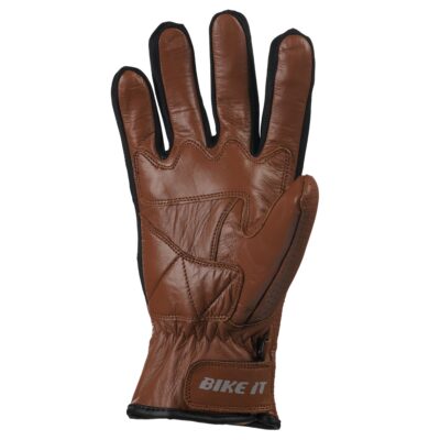 Bike It Cruiser Gloves Air ‘CGA’ (Brown) Leather Motorcycle Gloves