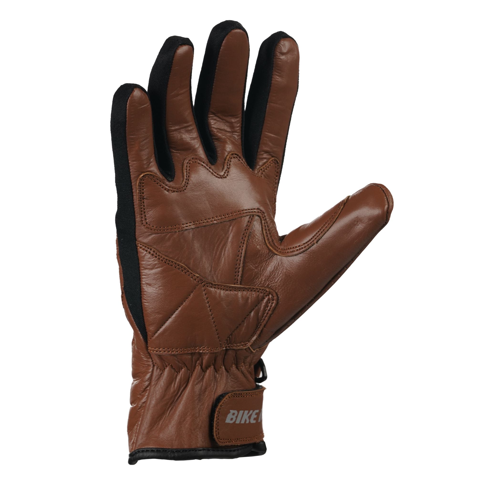 Bike It Cruiser Gloves Air 'CGA' (Brown) Leather Motorcycle Gloves - Image 3