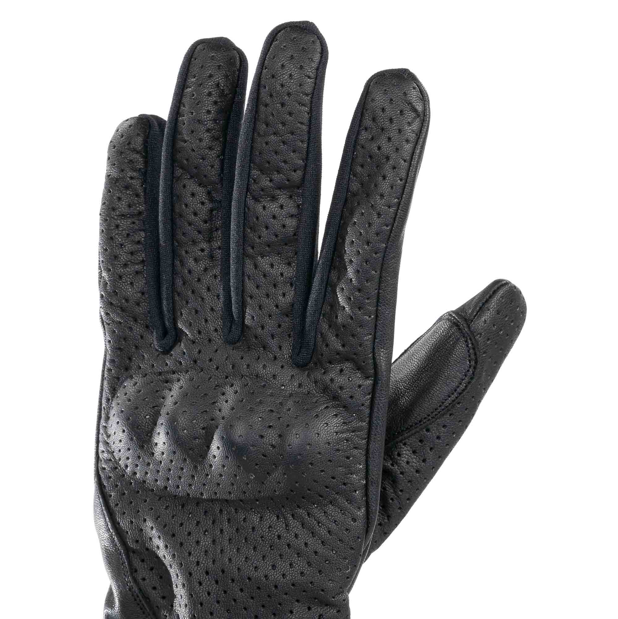 Bike It Cruiser Gloves Air 'CGA' (Black) Leather Motorcycle Glove - Image 4