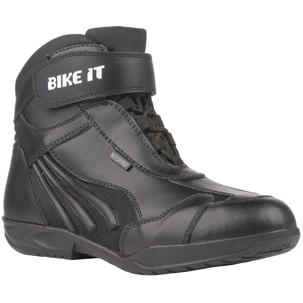 Bike It Perun Low-Cut Waterproof Mens Boot - Black - Image 2