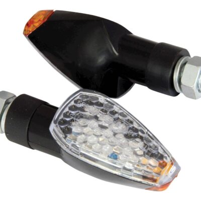 Bike It LED Peak Indicators With Black Body And Clear Lens