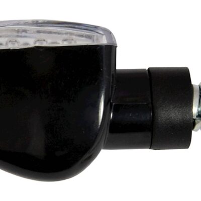 Bike It Short Stem LED Spear Indicators With Black Body And Clear Lens