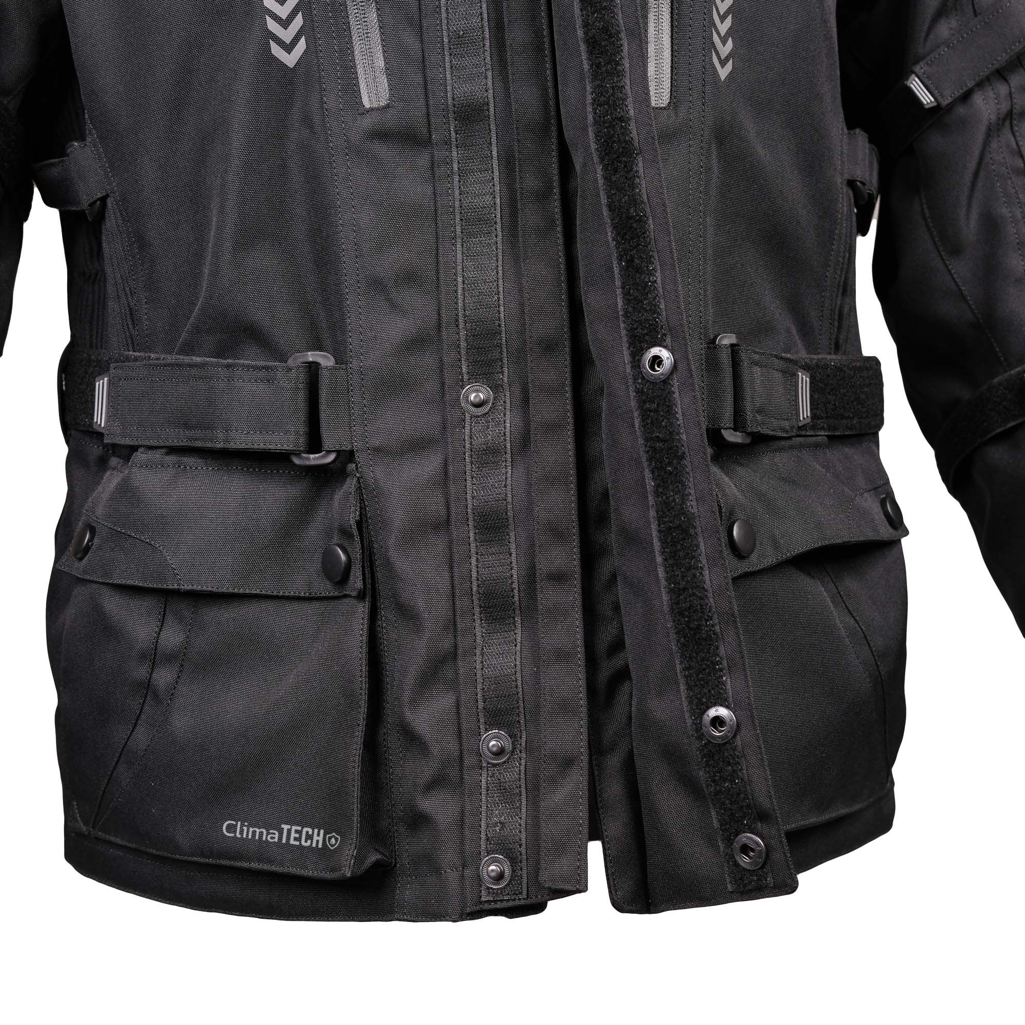 Bike It 'Triple Black' All-Weather Waterproof Adventure Touring Motorcycle Jacket - Image 10