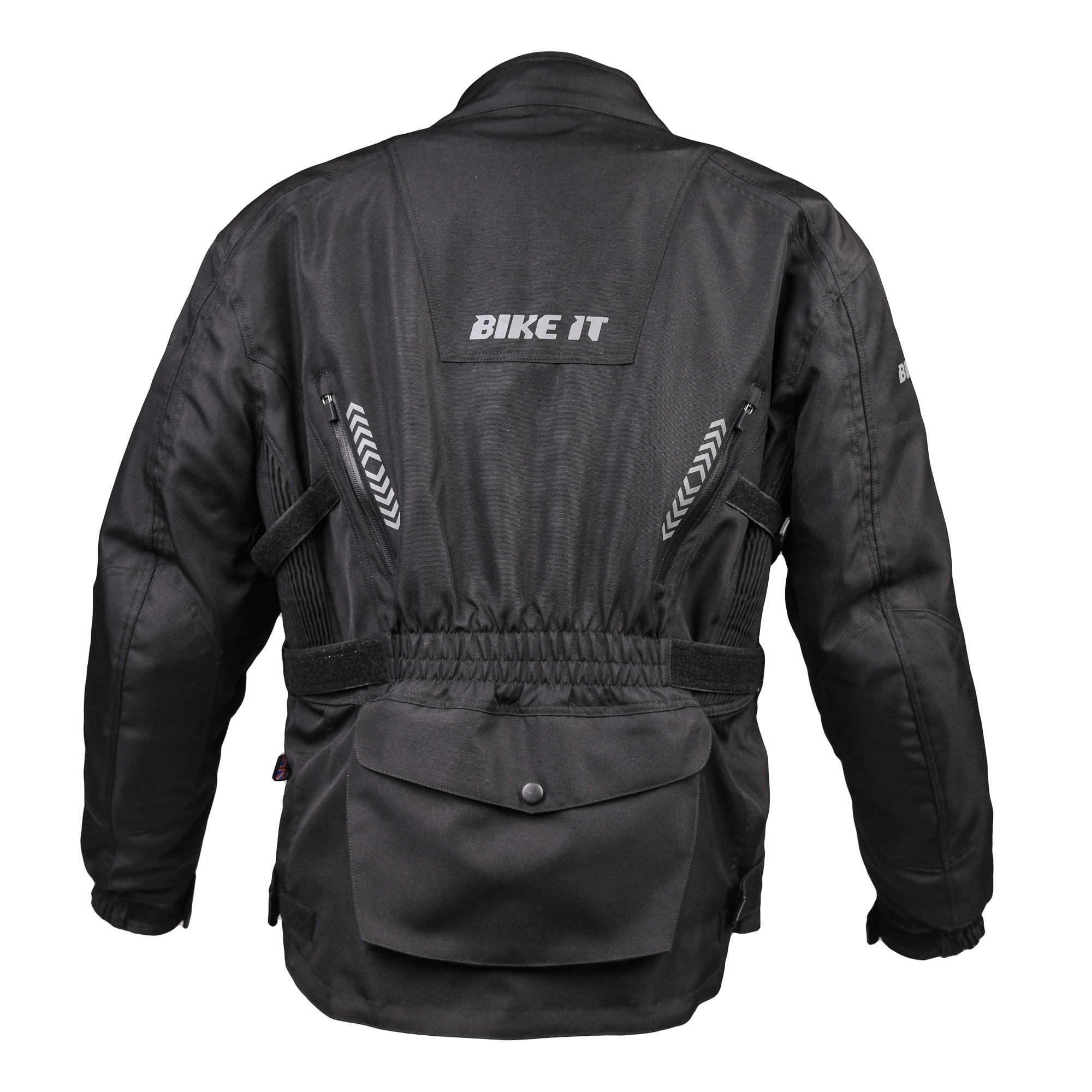 Bike It 'Triple Black' All-Weather Waterproof Adventure Touring Motorcycle Jacket - Image 3