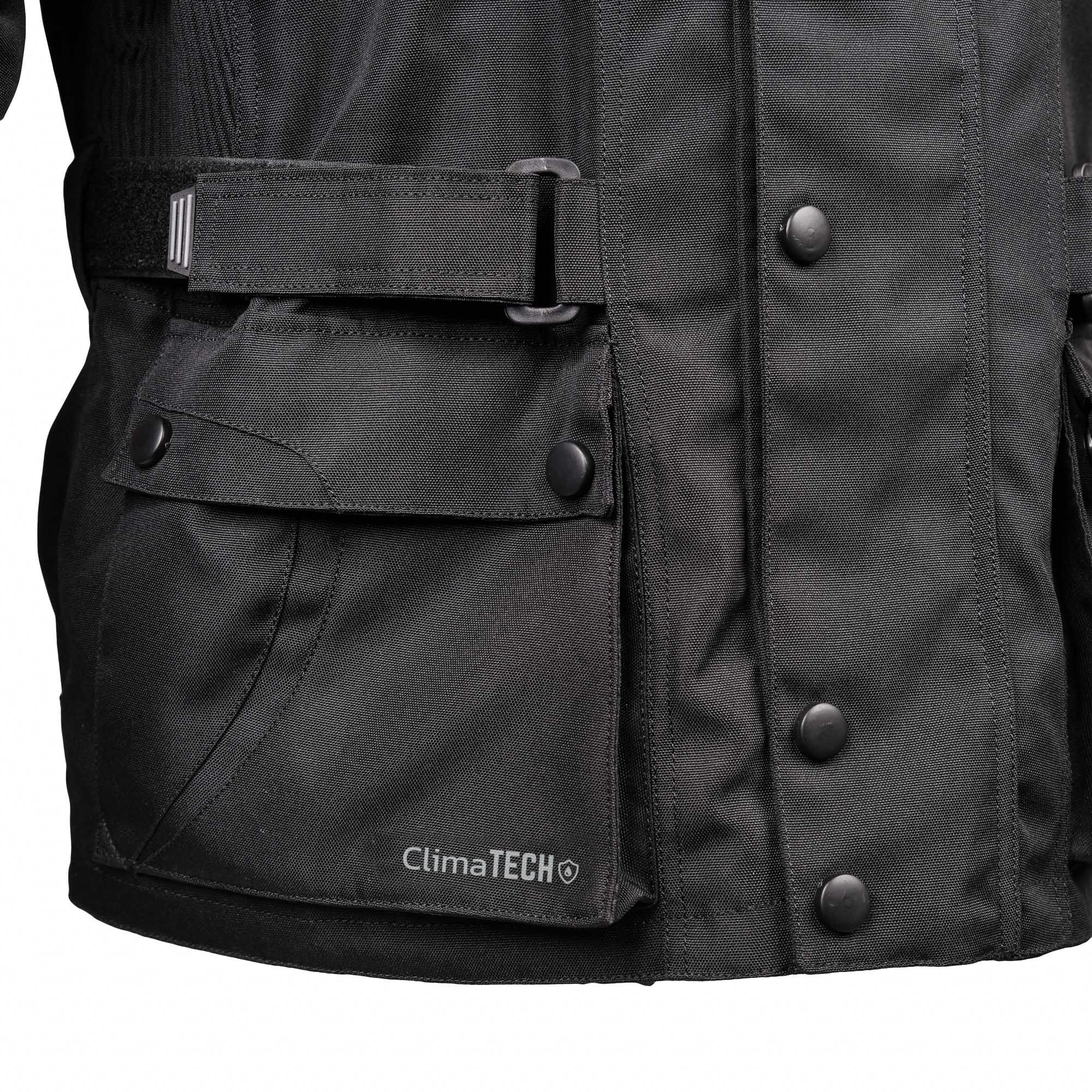 Bike It 'Triple Black' All-Weather Waterproof Adventure Touring Motorcycle Jacket - Image 5