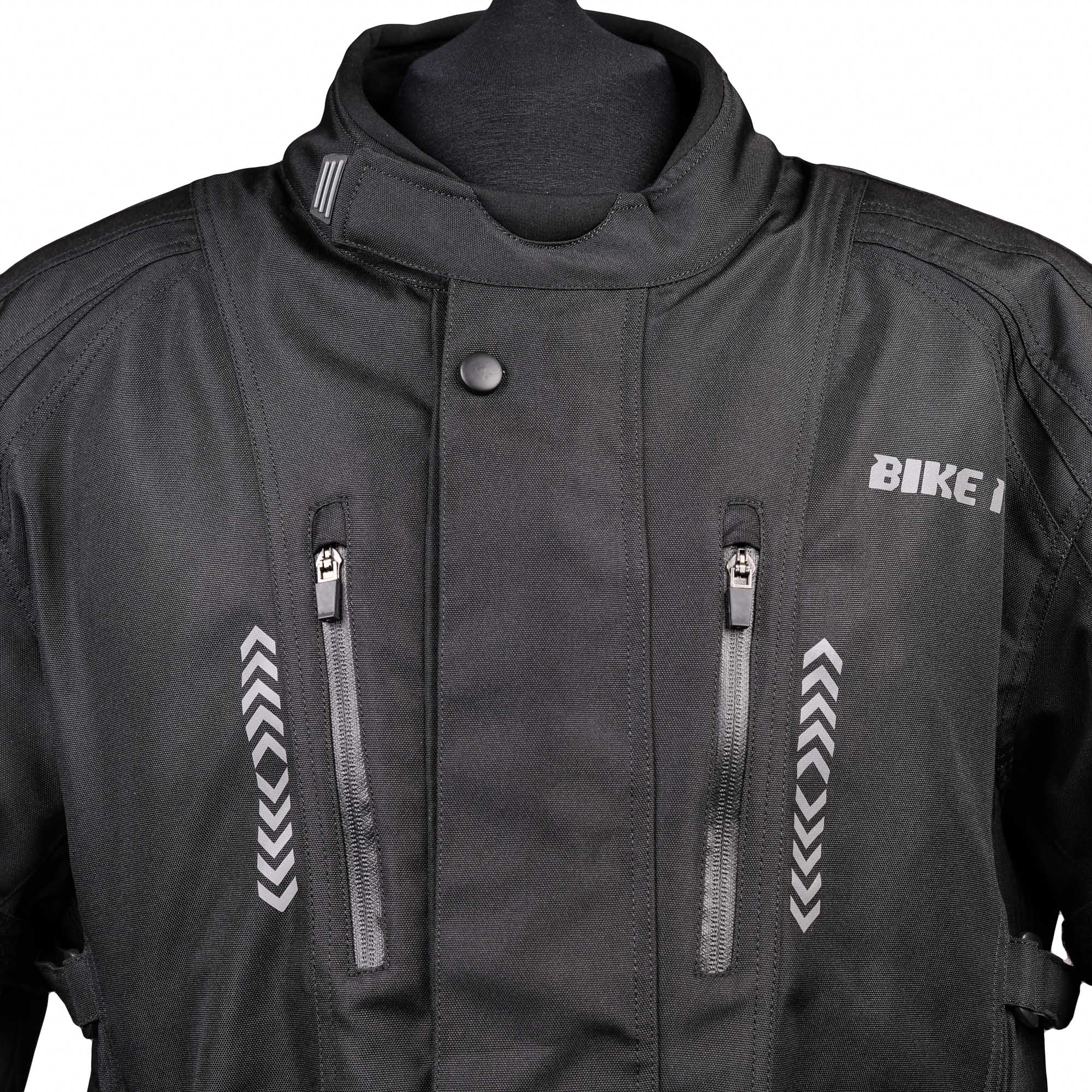 Bike It 'Triple Black' All-Weather Waterproof Adventure Touring Motorcycle Jacket - Image 6