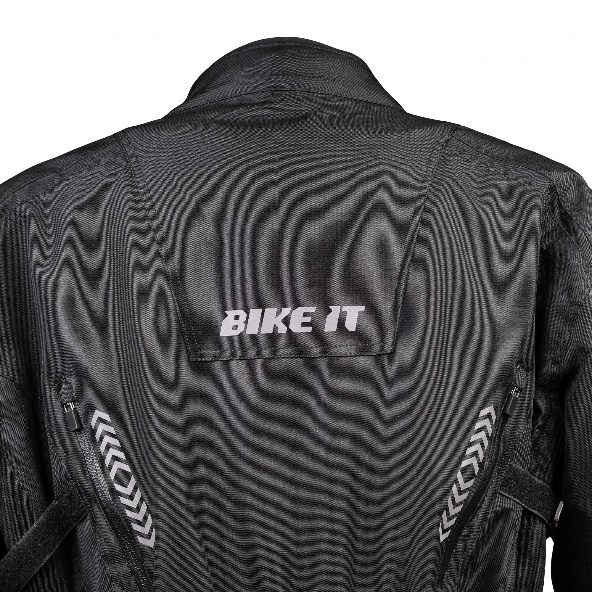 Bike It 'Triple Black' All-Weather Waterproof Adventure Touring Motorcycle Jacket - Image 7