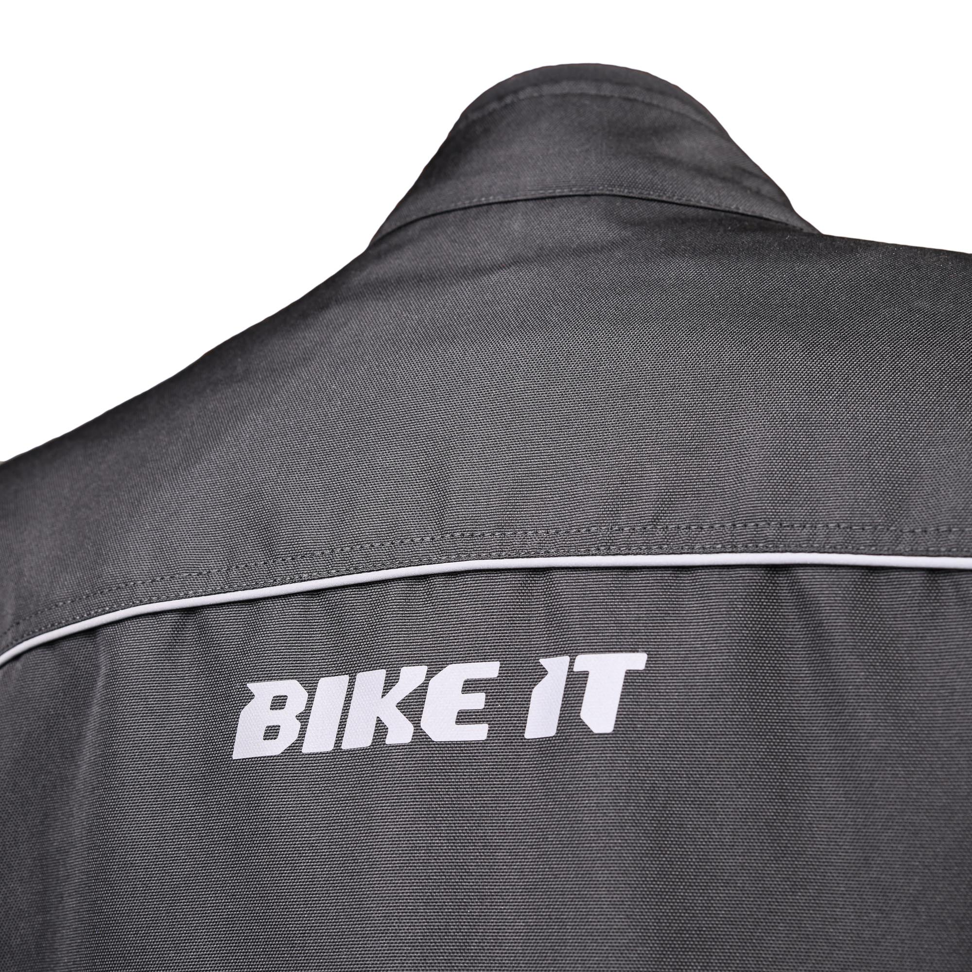 Bike It 'Herm' Textile Waterproof Motorcycle Bomber Casual Jacket - Image 7