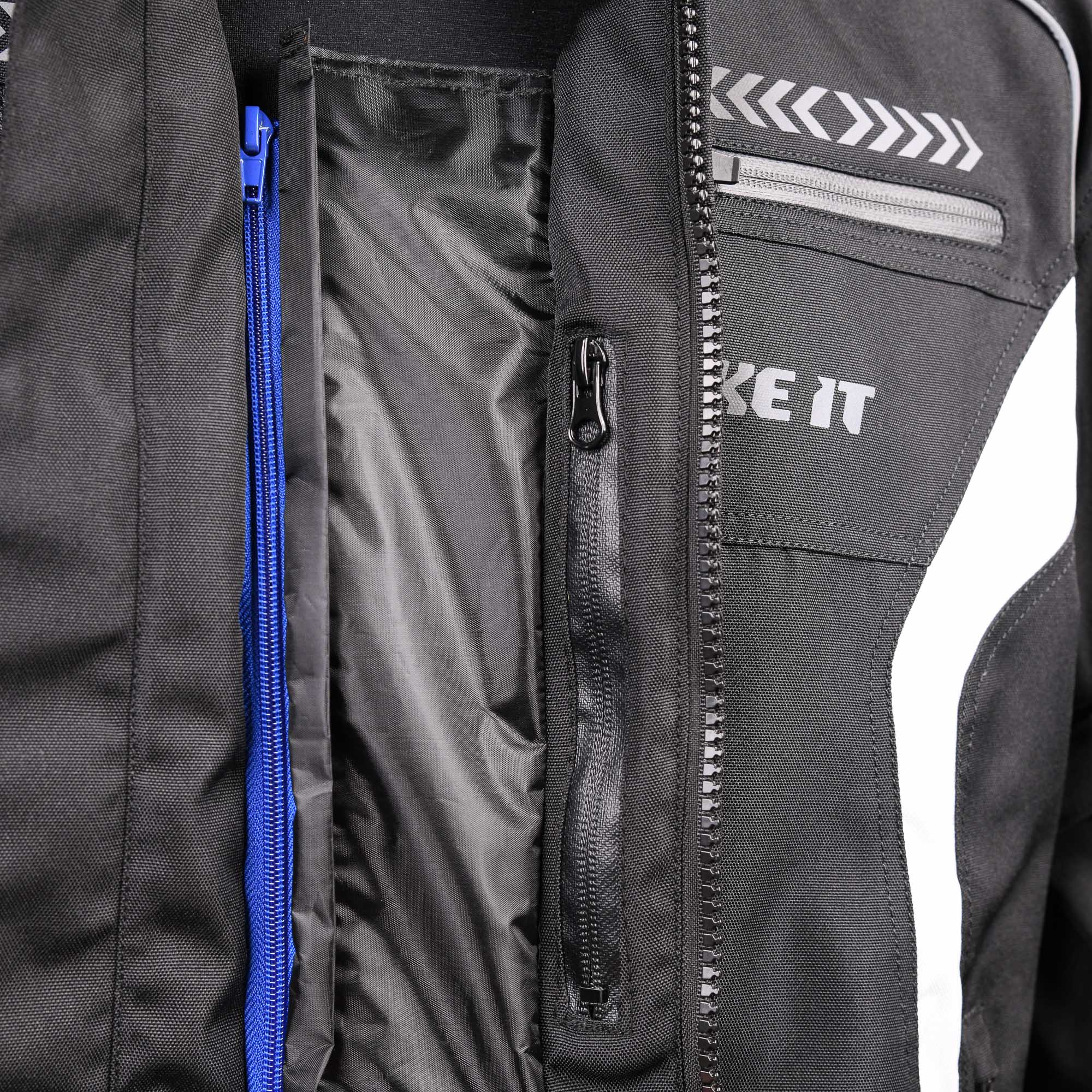 Bike It 'Flux' Textile Waterproof Sports Motorcycle Jacket - Image 8