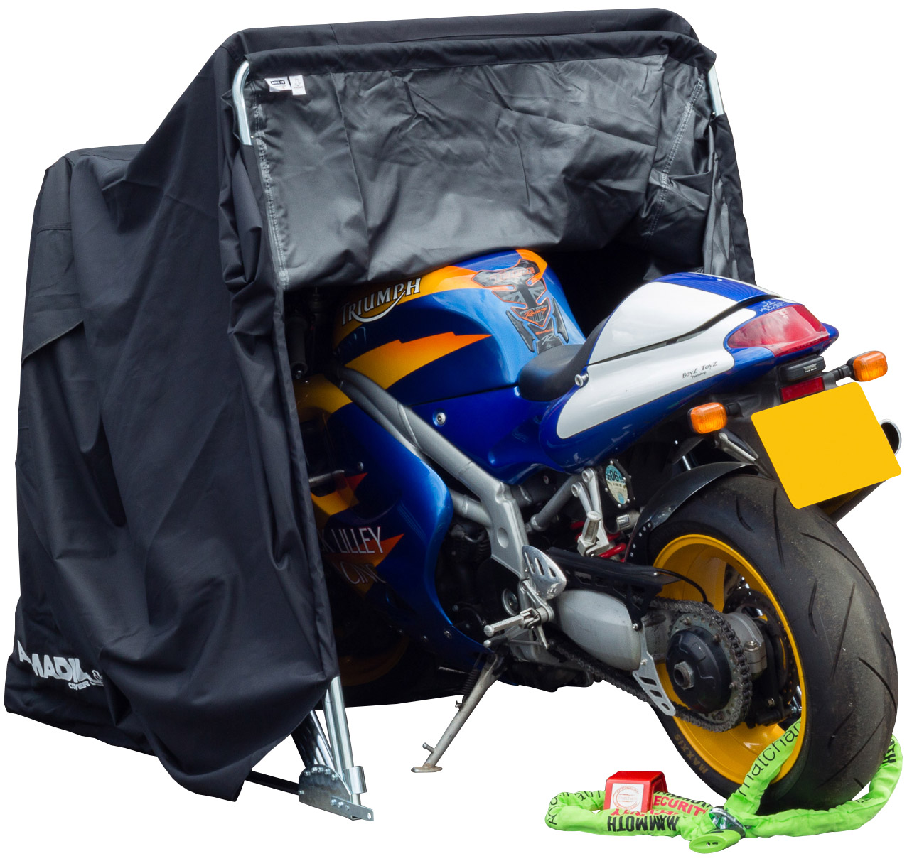 Armadillo Motorcycle Garage Shelter - Medium (283cm X 105cm X 155cm) - Image 7