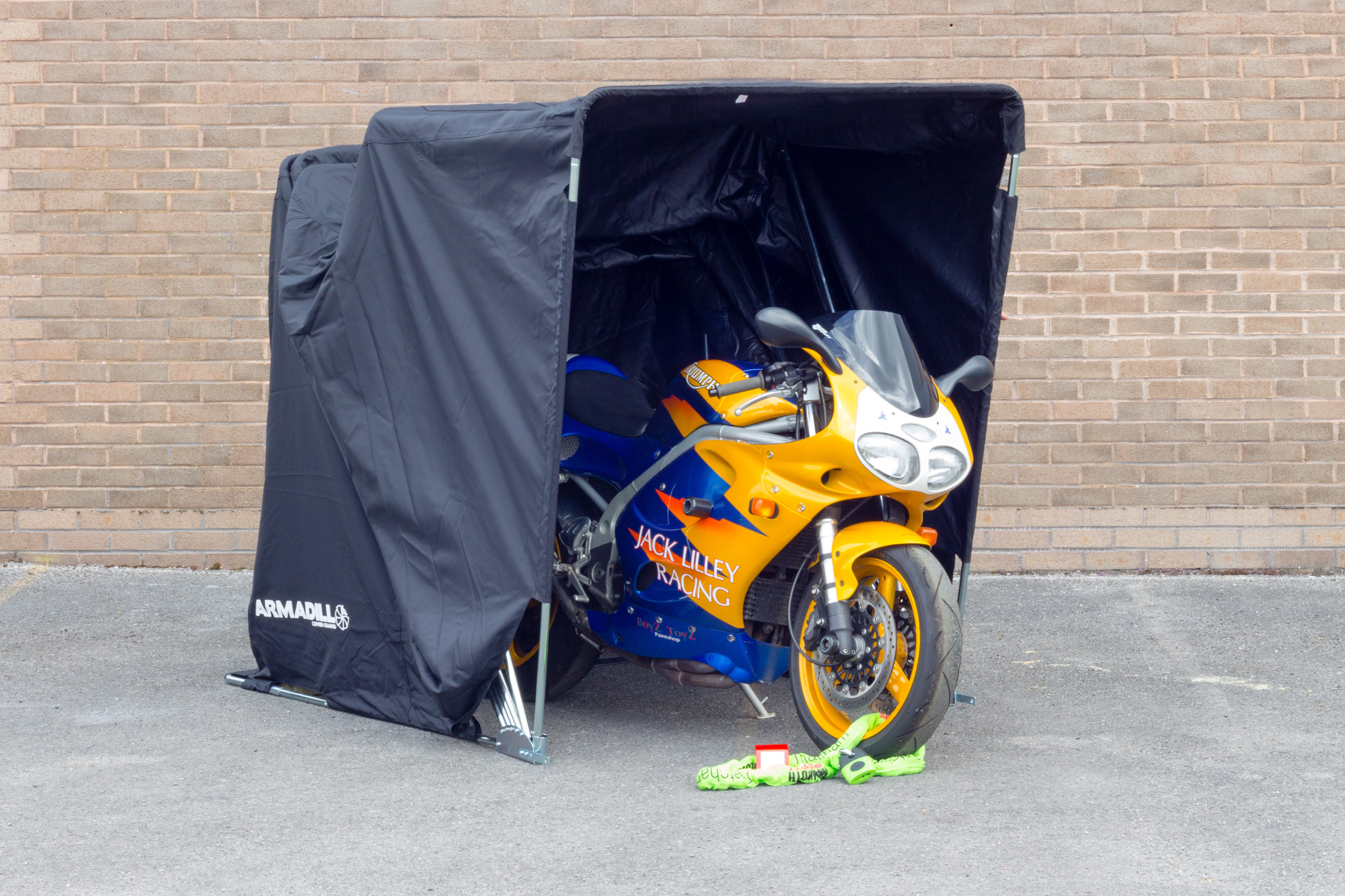 Armadillo Motorcycle Garage Shelter - Large (345cm X 137cm X 190cm) - Image 6