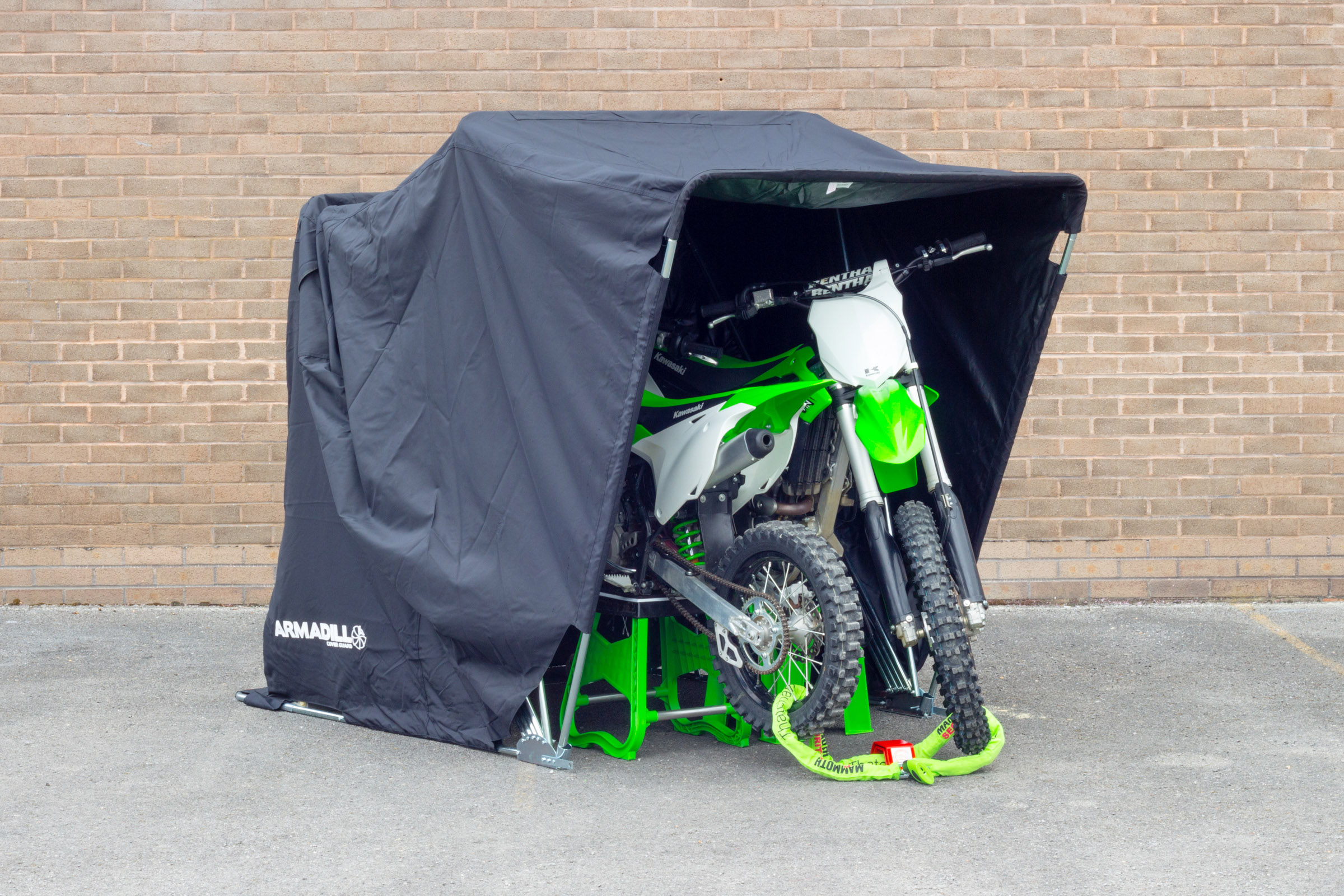 Armadillo Motorcycle Garage Shelter - Large (345cm X 137cm X 190cm) - Image 7