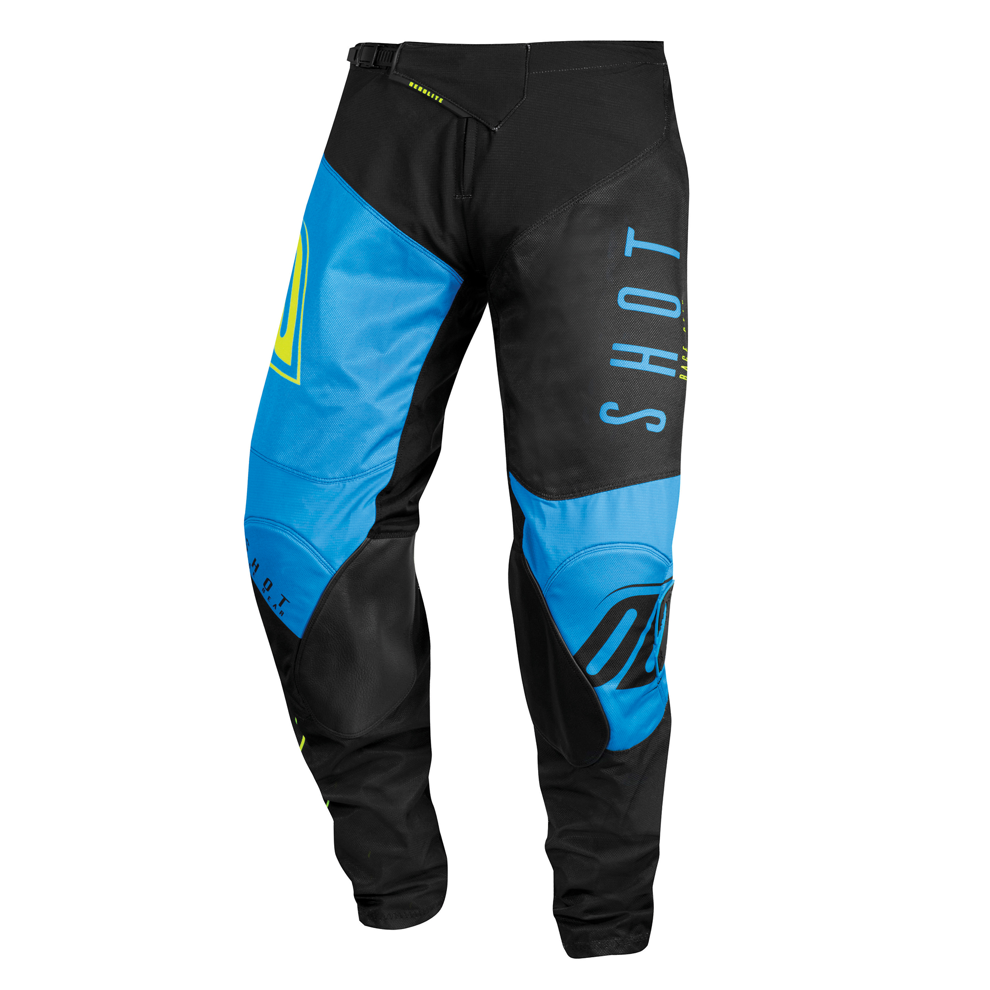 Shot Aerolite MX Pants Adult - Alpha Blue Neon Yellow