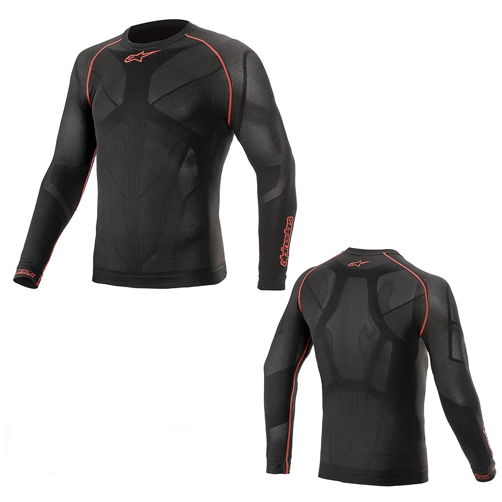 Alpinestars Ride Tech V2 Top Long Sleeve Summer - Black Red