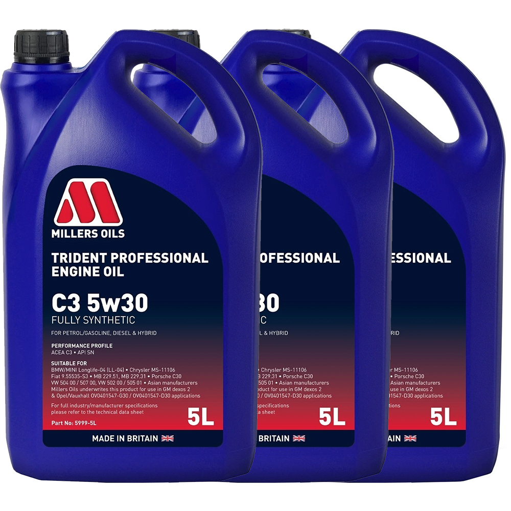 Millers Trident Professional C3 5w30 - 5L - Image 3