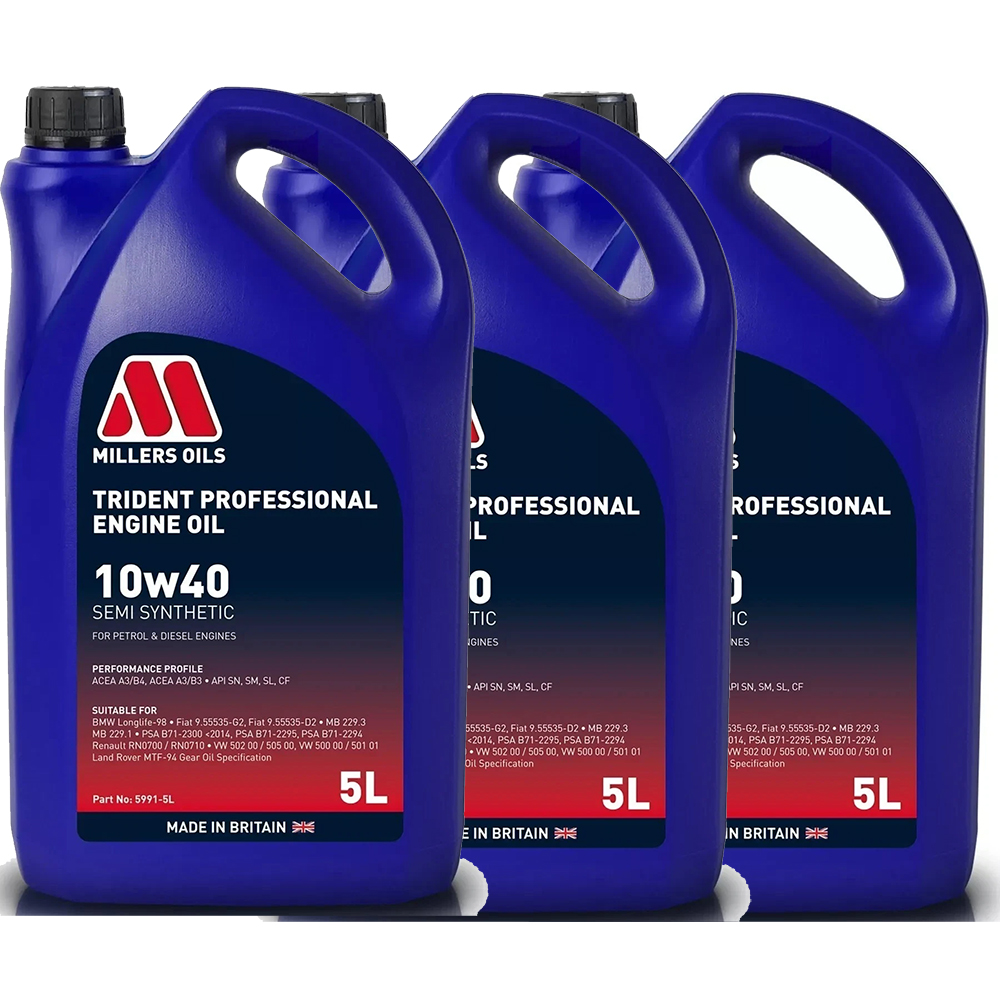 Millers Trident Professional 10w40 - 5L - Image 3