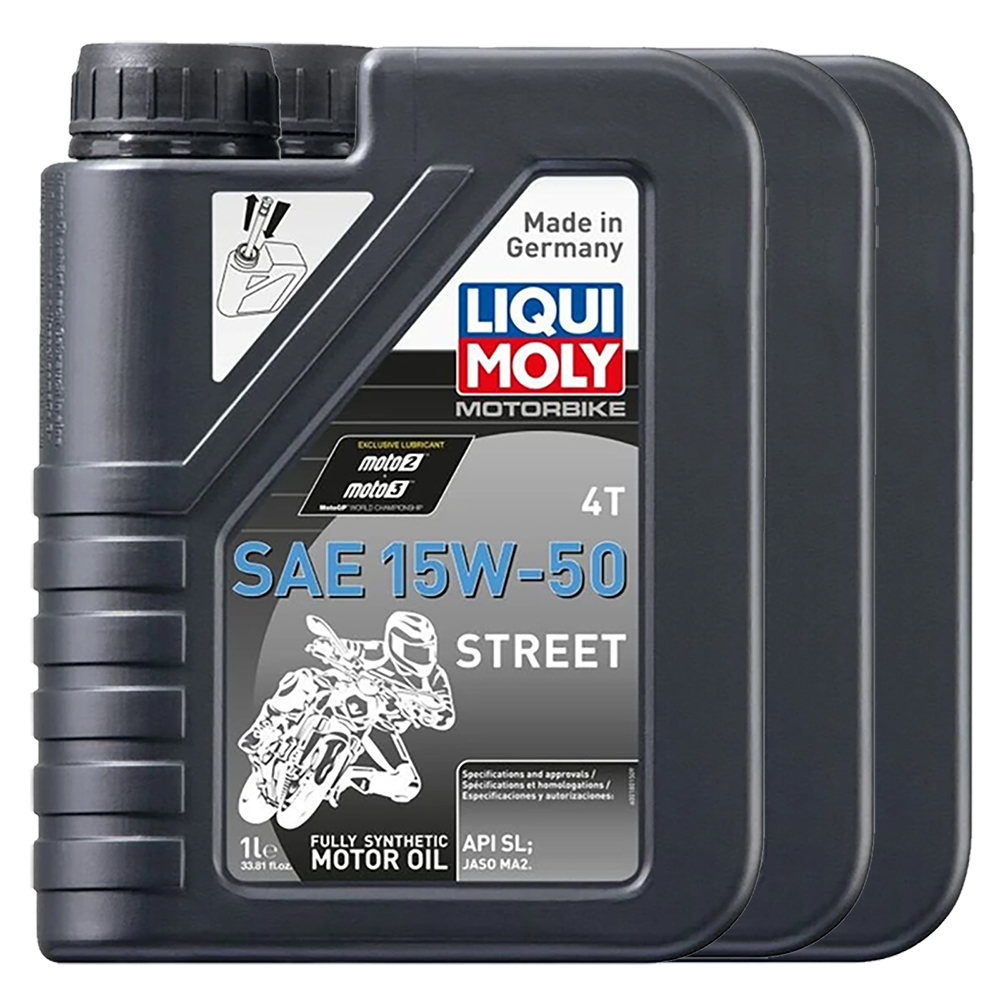 LIQUI MOLY MOTORBIKE 4T 15W-50 STREET - 1LTR - Image 3
