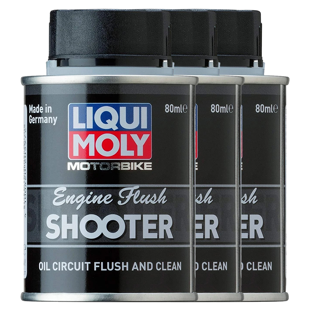 LIQUI MOLY MOTORBIKE ENGINE FLUSH SHOOTER - 80 ML - Image 3