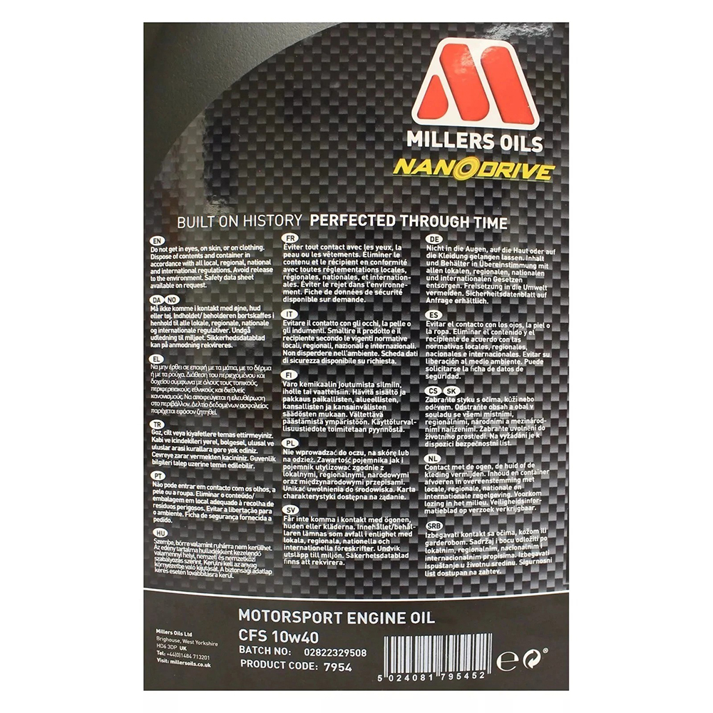 Millers CFS 10w40 - 5L - Image 10