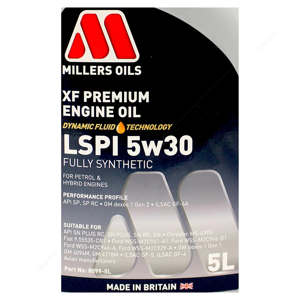 Millers XF Premium LSPI 5w30 - 5L - Image 9