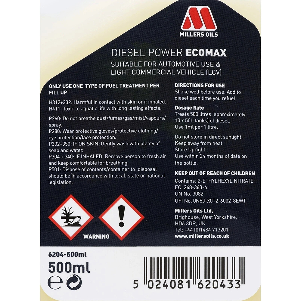 Millers Diesel Power Ecomax - 500ml - Image 10
