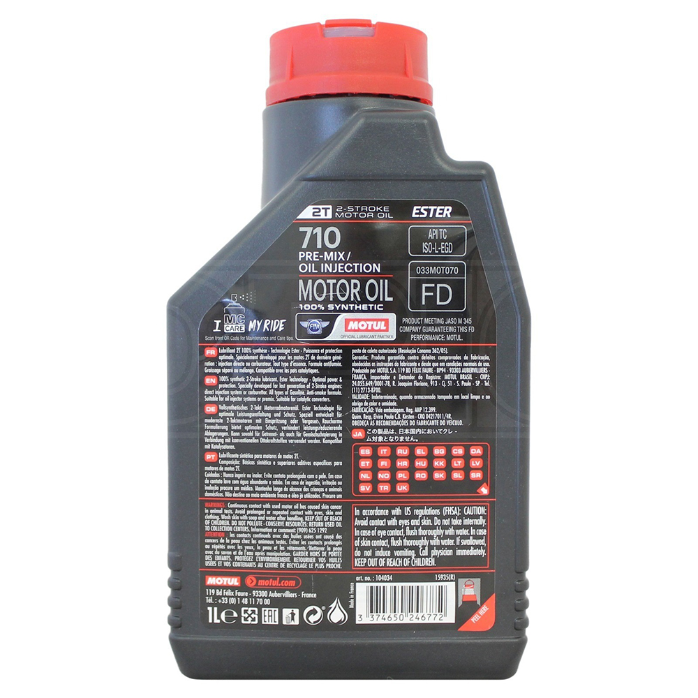 Motul 710 2T - 1 Ltr - Image 6