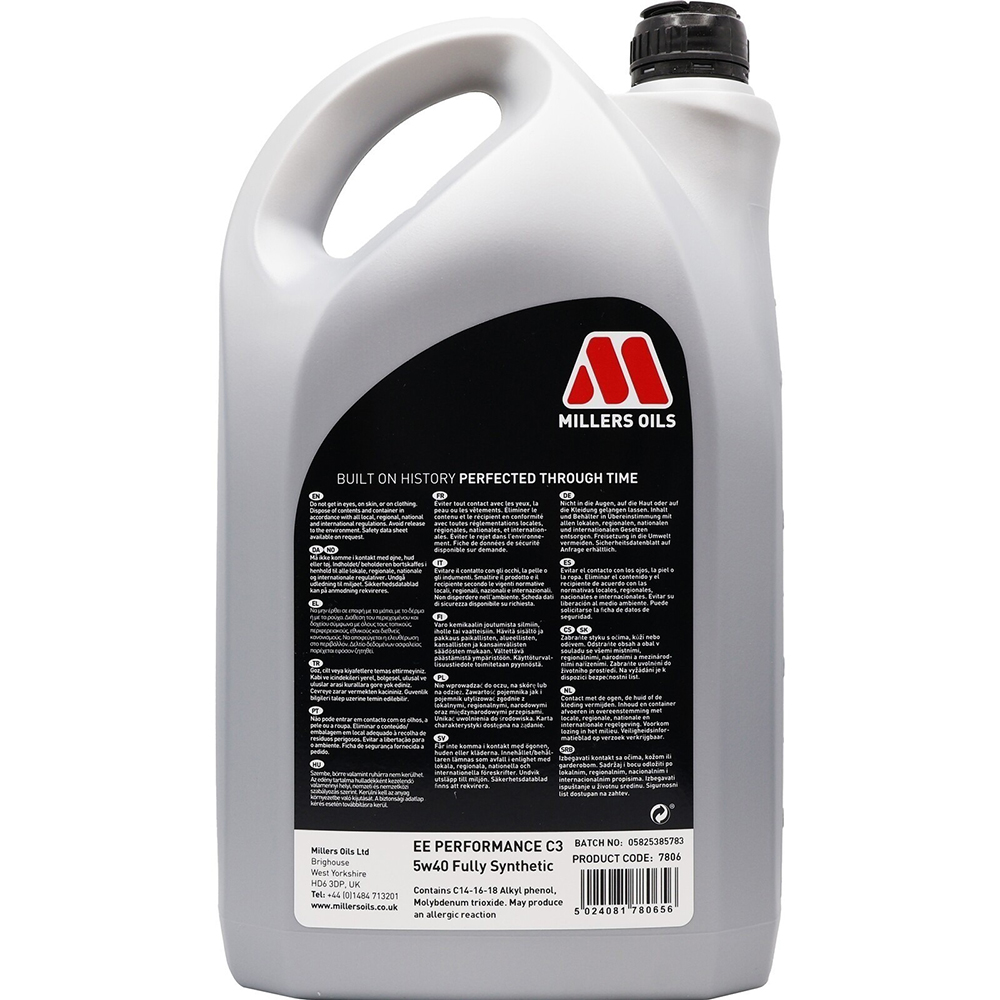 Millers EE Performance C3 5w40 - 5L - Image 7