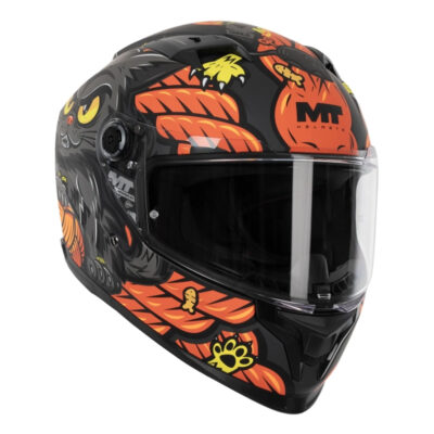 MT Braker SV The King Full Face Helmet – Matt Black Orange