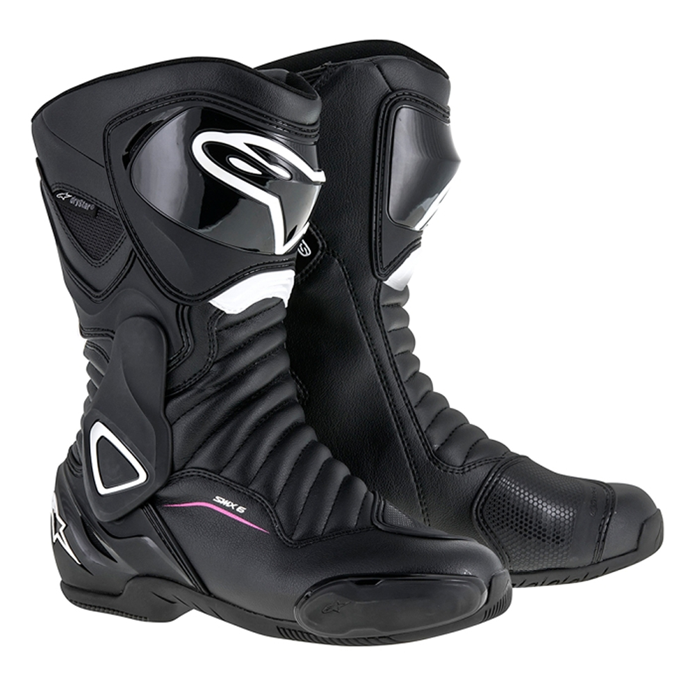 Alpinestars Stella SMX-6 V2 Drystar Womens Boots - Black White Pink